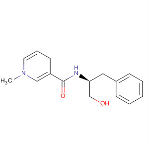 3-Pyridinecarboxamide,1,4-dihydro-N-[(1S)-1-(hydroxymethyl)-2-phenylethyl]-1-methyl- molecular structure