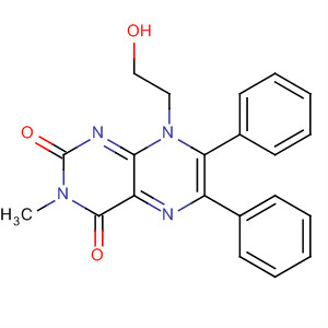 2,4(3H,8H)-Pteridinedione, 8-(2-hydroxyethyl)-3-methyl-6,7-diphenyl-