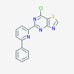 7-chloro-5-(6-phenylpyridin-2-yl)-[1,3]thiazolo[4,5-d]pyrimidine molecular structure
