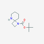 Tert-butyl 1,9-diazaspiro[3.5]nonane-1-carboxylate molecular structure