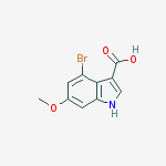 4-Bromo-6-methoxyindole-3-carboxylic acid molecular structure