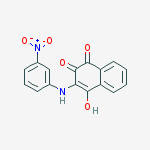 1,4-NAPHTHALENEDIONE,2-HYDROXY-3-[(3-NITROPHENYL)AMINO]- molecular structure