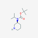 Isopropyl-(S)-piperidin-3-yl-carbaMic acid tert-butyl ester molecular structure