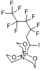 1-(3,3,4,4,5,5,6,6,6-Nonafluoro-1-iodohexyl)-2,8,9-trioxa-5-aza-1-sila bicyclo(3.3.3)undecane molecular structure