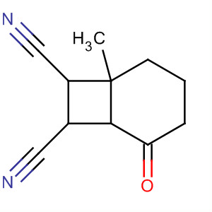 Bicyclo[4.2.0]octane-7,8-dicarbonitrile, 1-methyl-5-oxo- molecular structure