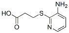 PROPANOIC ACID 3-[(3-AMINO-PYRIDIN-2-YL)THIO]- molecular structure