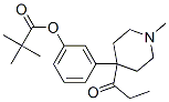 2,2-Dimethylpropanoic acid 3-(1-methyl-4-propanoylpiperidin-4-yl)phenyl ester molecular structure