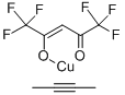 COPPER(I)HEXAFLUOROPENTANEDIONATE-2-BUTYNE molecular structure