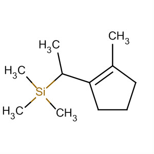 Silane, trimethyl[1-(2-methyl-1-cyclopenten-1-yl)ethyl]- molecular structure