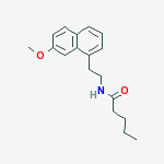 N-(2-(7-METHOXYNAPHTH-1-YL)ETHYL)PENTANAMIDE molecular structure