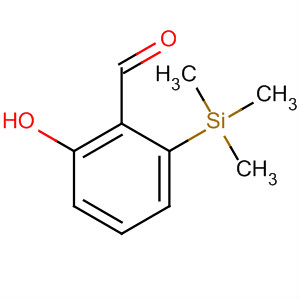 Benzaldehyde, 2-hydroxy-6-(trimethylsilyl)- molecular structure