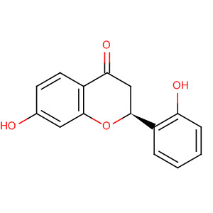 4H-1-Benzopyran-4-one, 2,3-dihydro-7-hydroxy-2-(2-hydroxyphenyl)-,(S)- molecular structure
