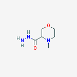 4-methylmorpholine-3-carbohydrazide molecular structure