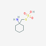 S-[(1-aminocyclohexyl)methyl] hydrogen sulfurothioate molecular structure