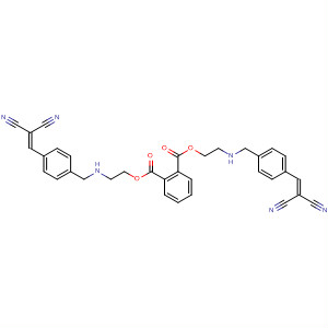 1,2-Benzenedicarboxylic acid,bis[2-[[4-(2,2-dicyanoethenyl)phenyl]methylamino]ethyl] ester molecular structure