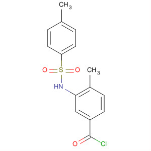 Benzoyl chloride, 4-methyl-3-[[(4-methylphenyl)sulfonyl]amino]- molecular structure