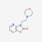 3-(2-morpholin-4-ylethyl)[1,3]oxazolo[4,5-b]pyridin-2(3H)-one molecular structure