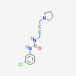 1-(3-chlorophenyl)-3-(4-pyrrolidin-1-ylbut-2-ynyl)urea