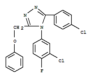 4-(3-chloro-4-fluorophenyl)-3-(4-chlorophenyl)-5-(phenoxymethyl)-4H-1,2,4-triazole