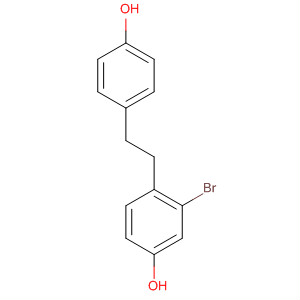 Phenol, 3-bromo-4-[2-(4-hydroxyphenyl)ethyl]- molecular structure