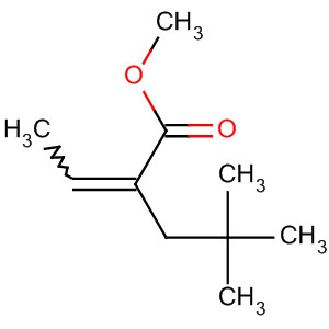 Pentanoic acid, 2-ethylidene-4,4-dimethyl-, methyl ester molecular structure