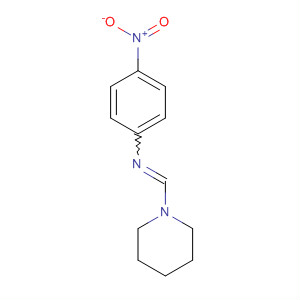 Piperidine, 1-[[(4-nitrophenyl)imino]methyl]- molecular structure