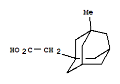 3-Methyltricyclo(3.3.1.13,7)decan-1-ylacetic acid molecular structure