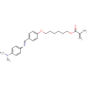 2-Propenoic acid, 2-methyl-,6-[4-[[[4-(dimethylamino)phenyl]imino]methyl]phenoxy]hexyl ester molecular structure