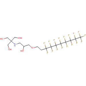 1,3-Propanediol,2-[[3-[(3,3,4,4,5,5,6,6,7,7,8,8,9,9,10,10,10-heptadecafluorodecyl)oxy]-2-hydroxypropyl]amino]-2-(hydroxymethyl)- molecular structure