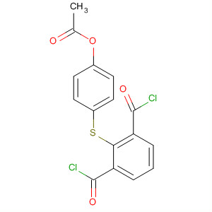1,4-Benzenedicarbonyl dichloride, 2-[[4-(acetyloxy)phenyl]thio]- molecular structure