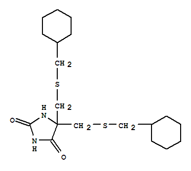 2,4-imidazolidinedione, 5,5-bis[[(cyclohexylmethyl)thio]methyl]-
