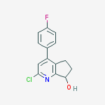2-chloro-4-(4-fluorophenyl)-6,7-dihydro-5H-cyclopenta[b]pyridin-7-ol