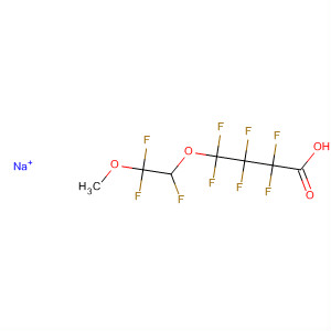 Butanoic acid,2,2,3,3,4,4-hexafluoro-4-(1,2,2-trifluoro-2-methoxyethoxy)-, sodium salt molecular structure