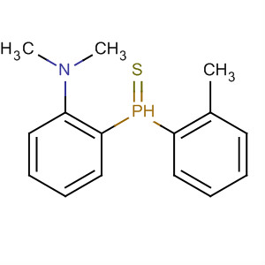 Benzenamine, N,N-dimethyl-2-(methylphenylphosphinothioyl)- molecular structure