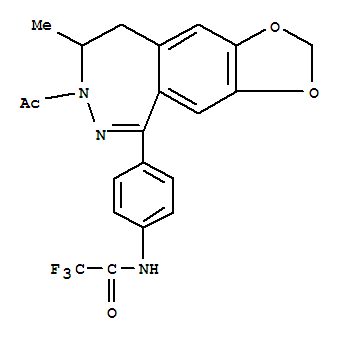 N-[4-(7-acetyl-8-methyl-8,9-dihydro-7H-[1,3]dioxolo[4,5-h][2,3]benzodiazepin-5-yl)phenyl]-2,2,2-trifluoroacetamide