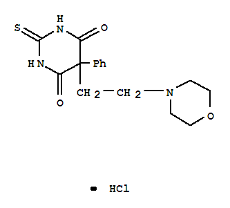 5-(2-morpholin-4-ylethyl)-5-phenyl-2-thioxodihydropyrimidine-4,6(1H,5H)-dione hydrochloride