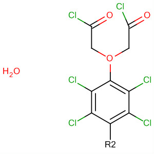 Acetyl chloride, 2,2'-[(2,3,5,6-tetrachloro-1,4-phenylene)bis(oxy)]bis- molecular structure