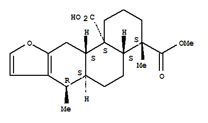 Phenanthro[3,2-b]furan-4,11b(1H)-dicarboxylicacid, 2,3,4,4a,5,6,6a,7,11,11a-decahydro-4,7-dimethyl-, 4-methyl ester, [4S-(4a,4ab,6aa,7b,11ab,11ba)]-