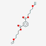 bis(4-ethenoxybutyl) benzene-1,3-dicarboxylate molecular structure