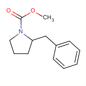 1-Pyrrolidinecarboxylic acid, 2-(phenylmethyl)-, methyl ester molecular structure