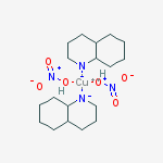 copper(2+) octahydro-2H-quinolin-1-ide 5H-quinolin-1-ide - nitric acid (1:1:1:2) molecular structure