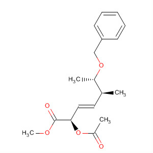 3-Heptenoic acid, 2-(acetyloxy)-5-methyl-6-(phenylmethoxy)-, methylester, (2R,3E,5S,6S)-