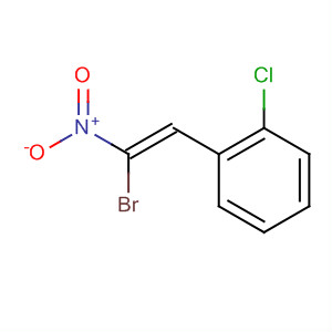 Benzene, 1-[(1Z)-2-bromo-2-nitroethenyl]-2-chloro- molecular structure