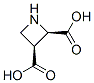 2,3-AZETIDINEDICARBOXYLIC ACID (2R-CIS)- molecular structure