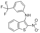 Benzo(b)thiophen-3-amine, 2-nitro-N-(3-(trifluoromethyl)phenyl)-