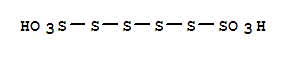 Hexathionicacid (H2S6O6) molecular structure