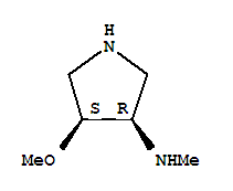 3-Pyrrolidinamine,4-methoxy-N-methyl-, (3R,4S)-rel- molecular structure