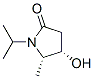 2-PYRROLIDIN-1-YLNE,4-HYDROXY-5-METHYL-1-(ISOPROPYL)-,(4S-CIS)- molecular structure