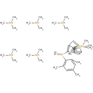 Silane,[[2-[dibromo(2,4,6-trimethylphenyl)silyl]-1,3,5-benzenetriyl]trimethylidyne]hexakis[trimethyl- molecular structure