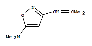 5-Isoxazolamine,N,N-dimethyl-3-(2-methyl-1-propen-1-yl)-